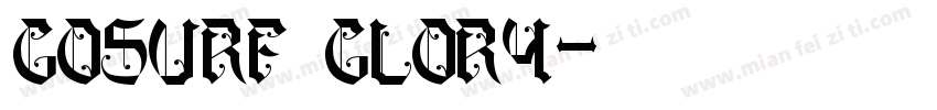 GOSURE GLORY字体转换